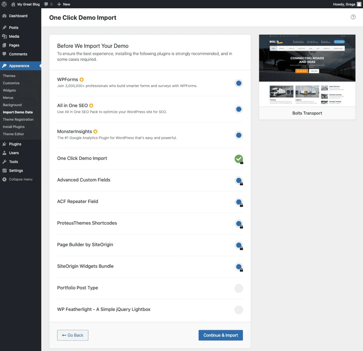 Instalar los complementos necesarios y recomendados