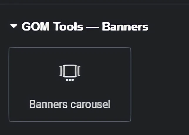 Widgets gom banners